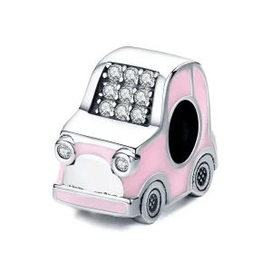 (imagine pentru) Charm auto roz în stil Pandora - SCC1380