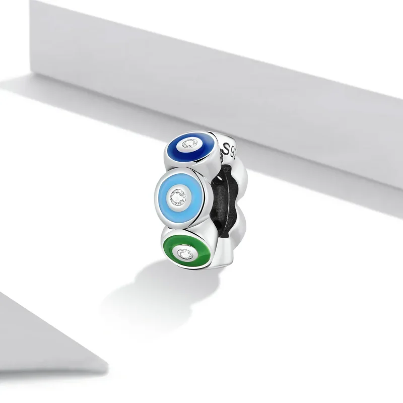 (imagine pentru) Charm colorat cu ochi de demon în stil Pandora - SCC2129 - Vizualizare 2
