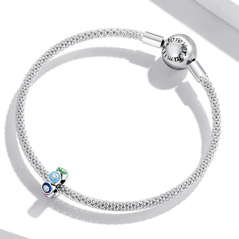 (imagine pentru) Charm colorat cu ochi de demon în stil Pandora - SCC2129 - Vizualizare 3
