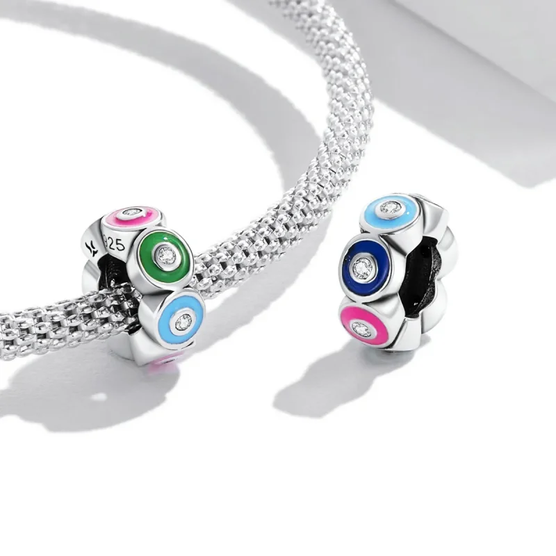 (imagine pentru) Charm colorat cu ochi de demon în stil Pandora - SCC2129 - Vizualizare 4