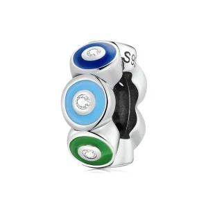 (imagine pentru) Charm colorat cu ochi de demon în stil Pandora - SCC2129