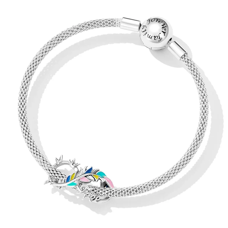 (imagine pentru) Charm cu simbolul infinitului și peniță în stil Pandora - SCC2322 - Vizualizare 5