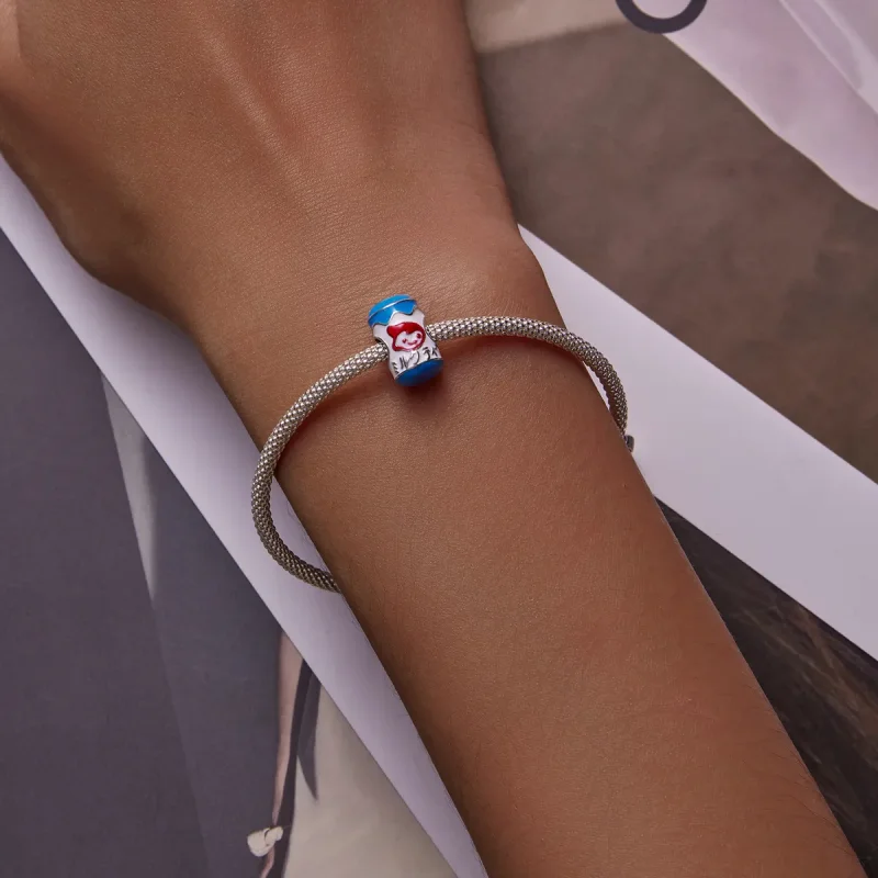 (imagine pentru) Charm de lapte în conservă în stil Pandora - SCC2197 - Vizualizare 6