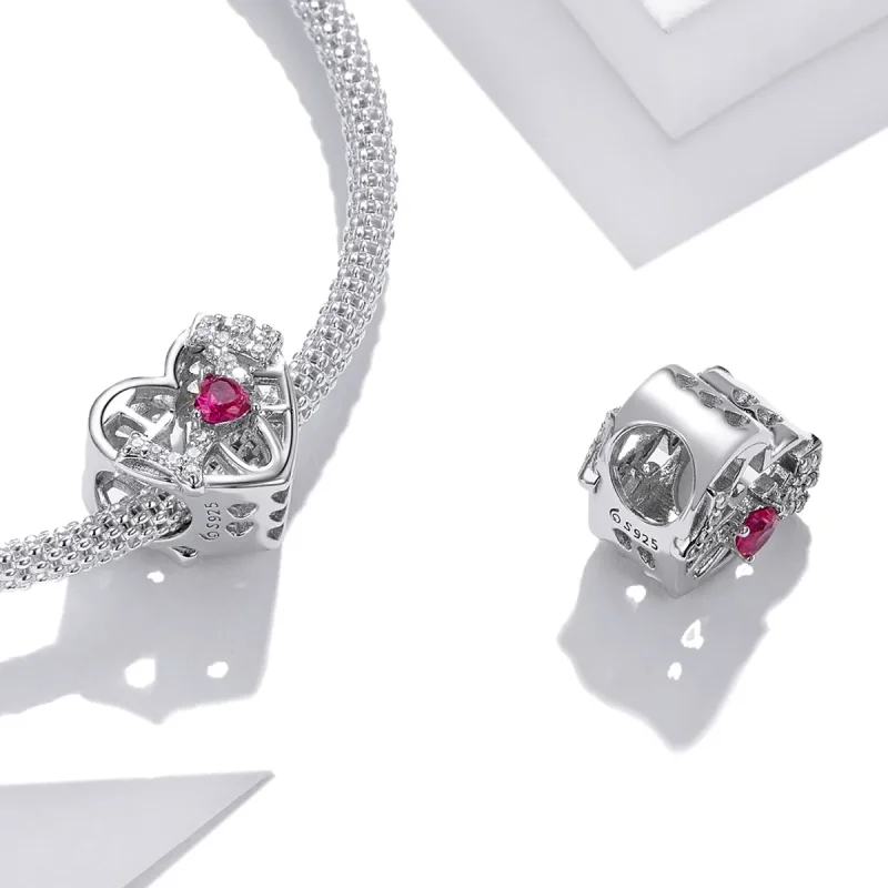 (imagine pentru) Charm "Dragoste strălucitoare" în stilul Pandora - BSC479 - Vizualizare 4