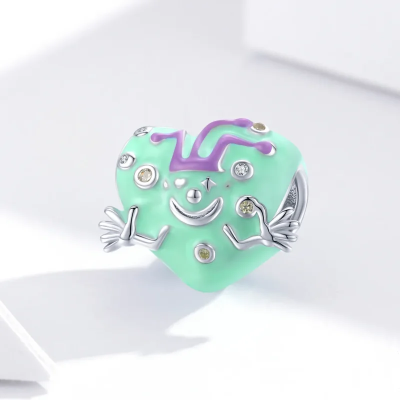 (imagine pentru) Charm în stil Pandora cu clovn fericit - BSC292 - Vizualizare 3