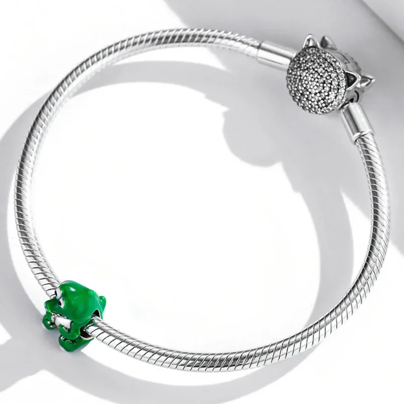 (imagine pentru) Charm în stil Pandora cu crocodil drăguț - SCC2008 - Vizualizare 3