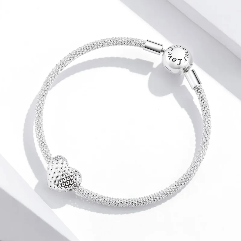 (imagine pentru) Charm în stil Pandora cu inimă strălucitoare - SCC1587 - Vizualizare 3