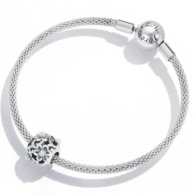 (imagine pentru) Charm în stilul Pandora cu flori clasice - SCC2182 - Vizualizare 4