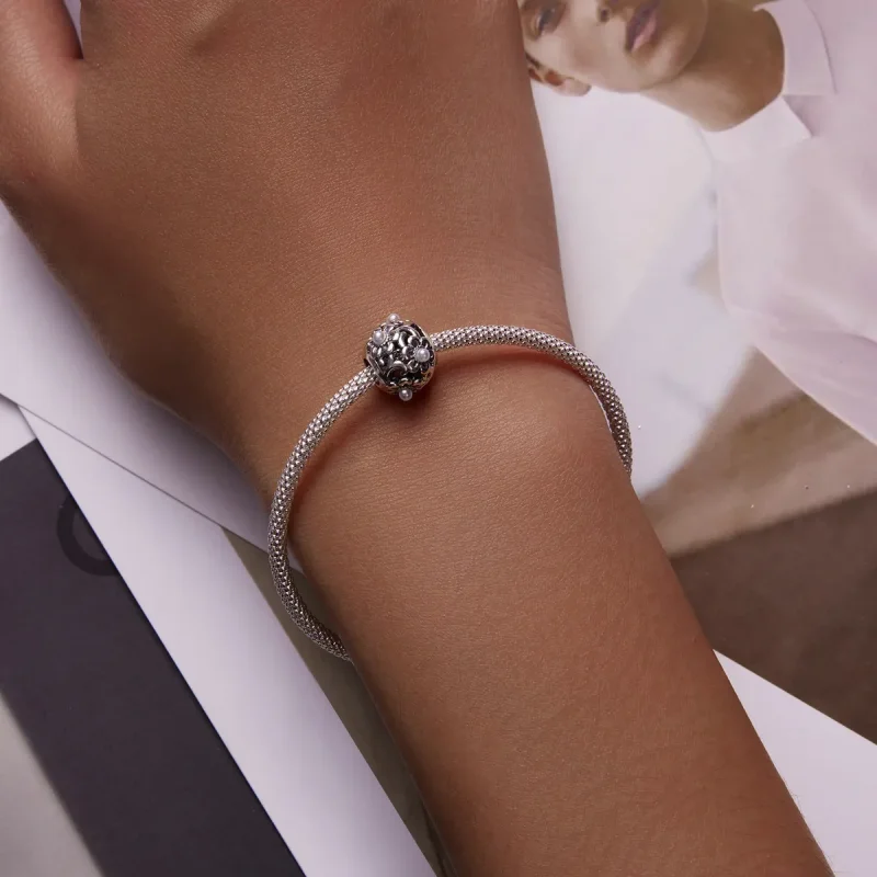 (imagine pentru) Charm în stilul Pandora cu flori clasice - SCC2182 - Vizualizare 5