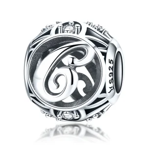 (imagine pentru) Charm Pandora cu litera C în stilul Pandora - SCC738-C