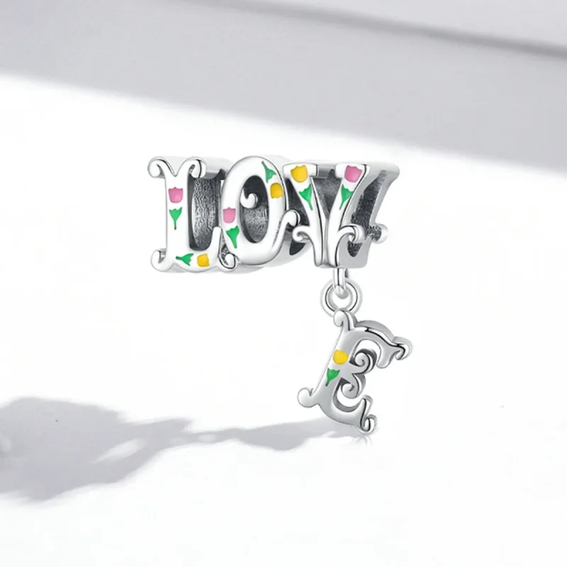 (imagine pentru) Charm Pandora cu litere tridimensionale - BSC518 - Vizualizare 2