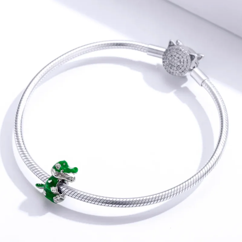 (imagine pentru) Charm Pandora în stil crocodil pentru bebeluși - BSC190 - Vizualizare 3