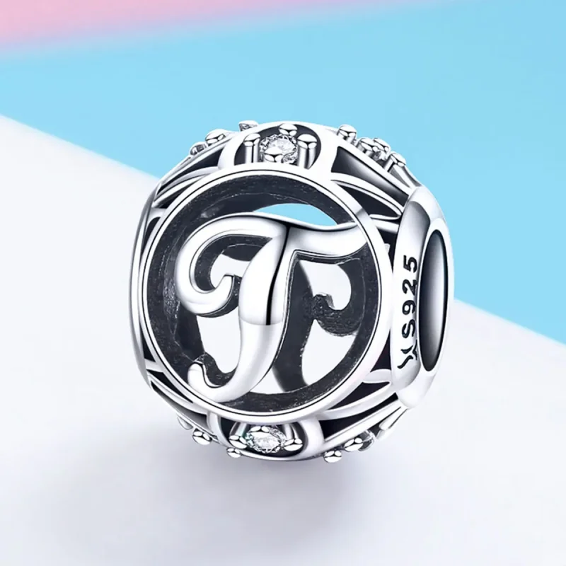 (imagine pentru) Charm Pandora în stil litera T - SCC738-T - Vizualizare 2