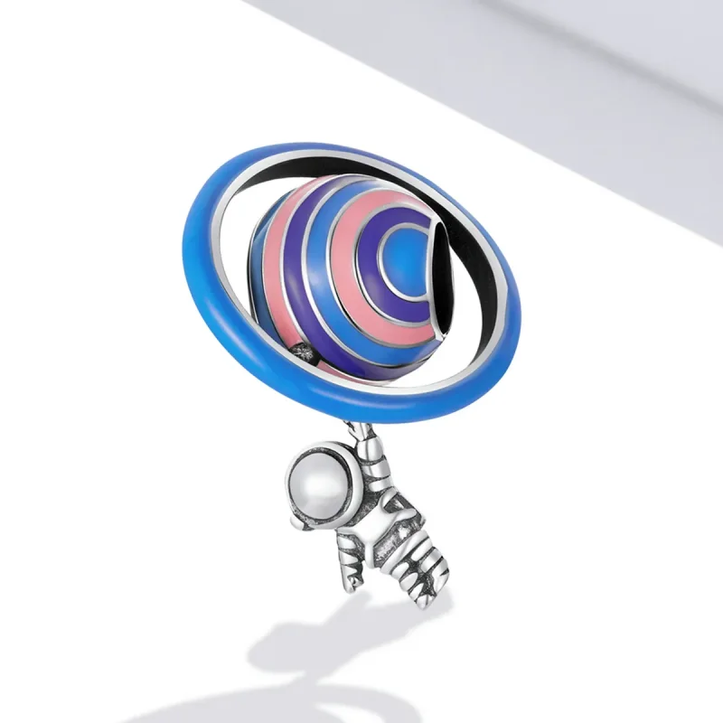 (imagine pentru) Charm Pandora în stilul planetei Astronaut - SCC2095 - Vizualizare 2