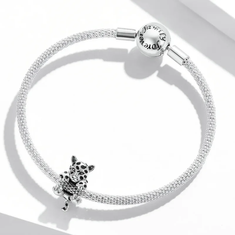 (imagine pentru) Charm Pandora stil Amuzantul Micul Ghepard - BSC556 - Vizualizare 3