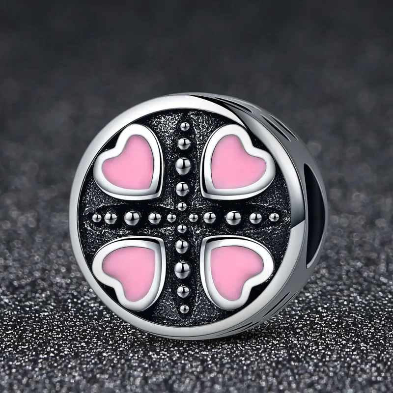 (imagine pentru) Charm Pandora stil roz iubire - SCC157 - Vizualizare 2