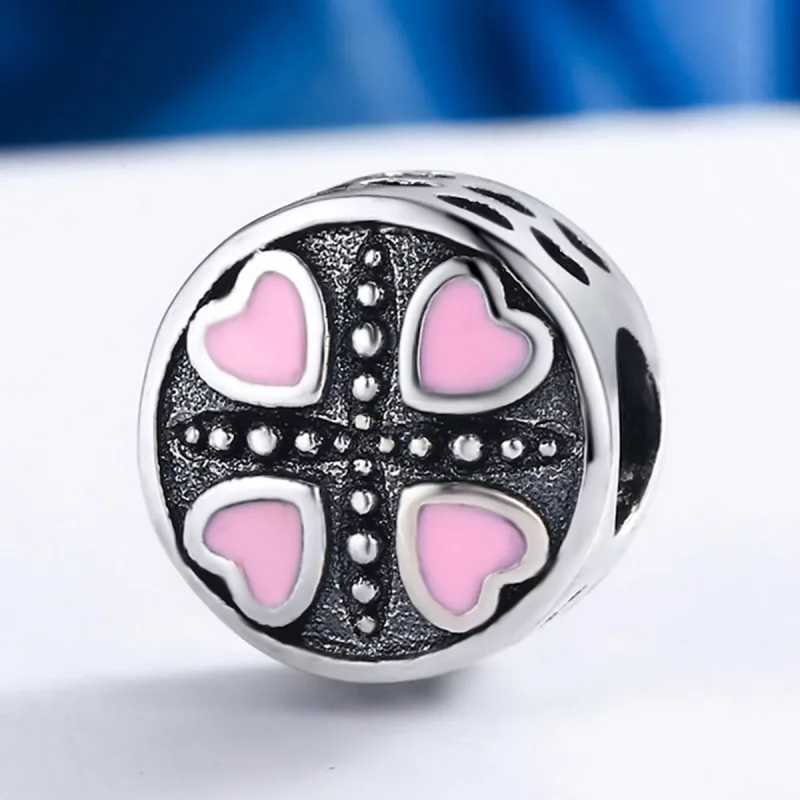 (imagine pentru) Charm Pandora stil roz iubire - SCC157 - Vizualizare 3