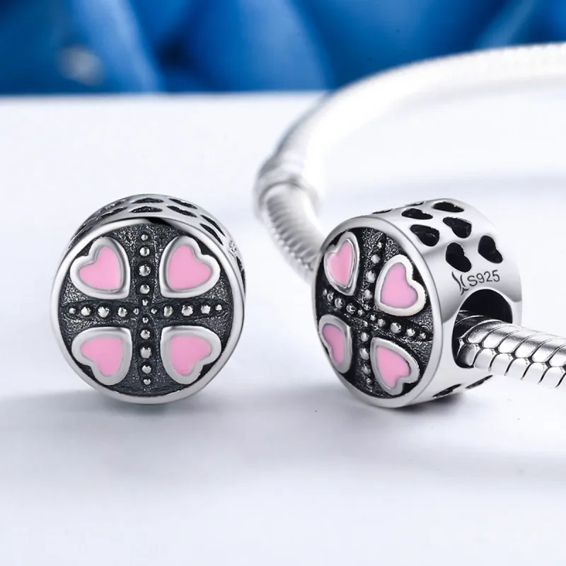 (imagine pentru) Charm Pandora stil roz iubire - SCC157 - Vizualizare 4