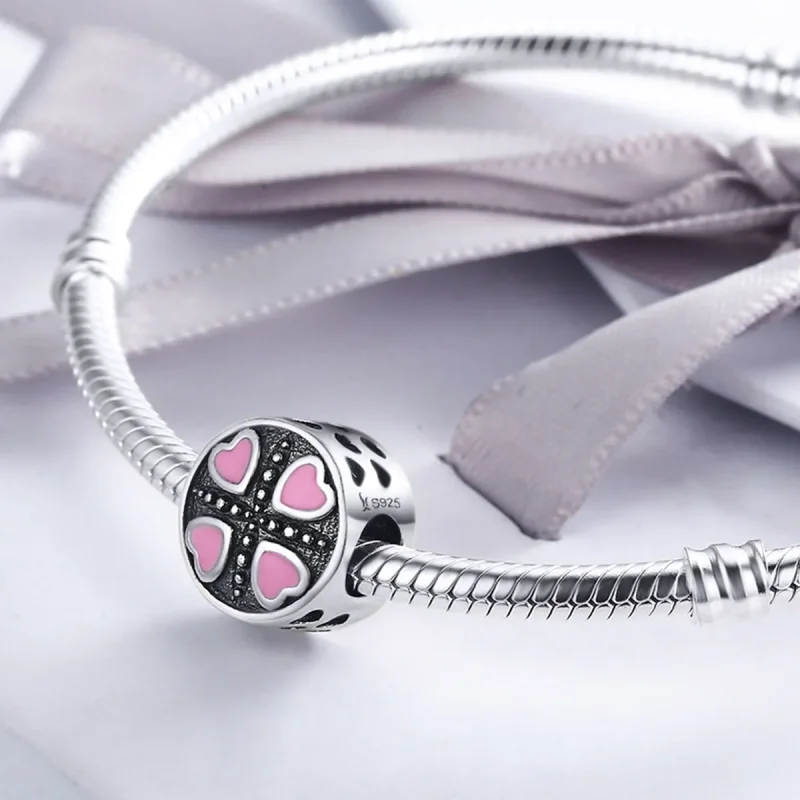 (imagine pentru) Charm Pandora stil roz iubire - SCC157 - Vizualizare 5
