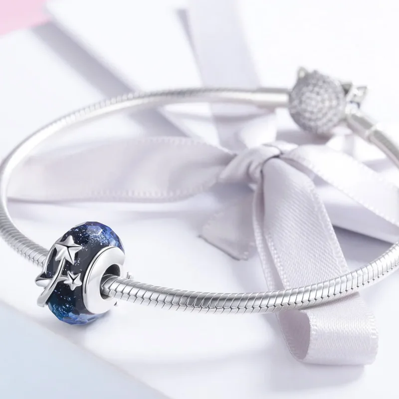 (imagine pentru) Charm Pandora stil Toamna Tarzie Noapte Cu Stele - SCC861 - Vizualizare 4