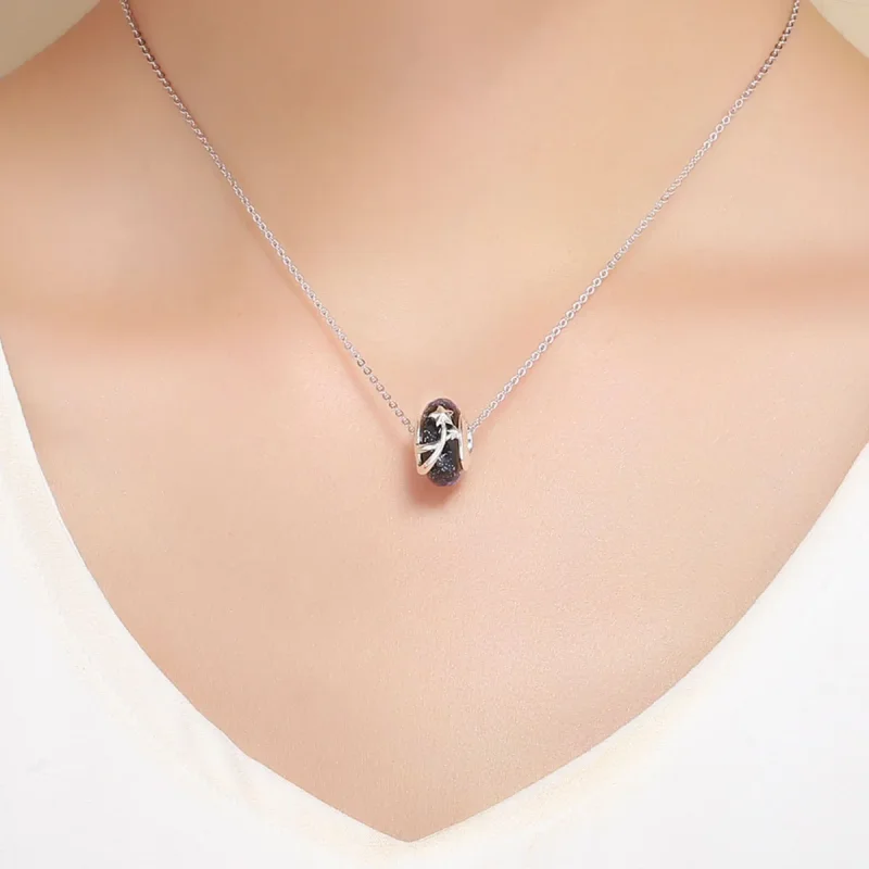 (imagine pentru) Charm Pandora stil Toamna Tarzie Noapte Cu Stele - SCC861 - Vizualizare 5