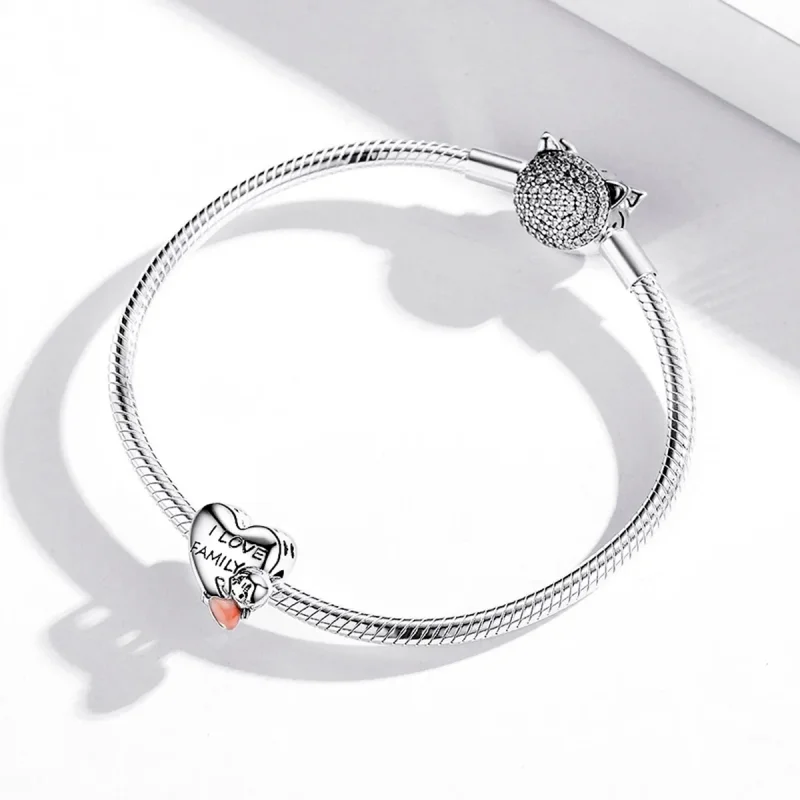 (imagine pentru) Charm Pandora Style "I Love My Home" - BSC478 - Vizualizare 3