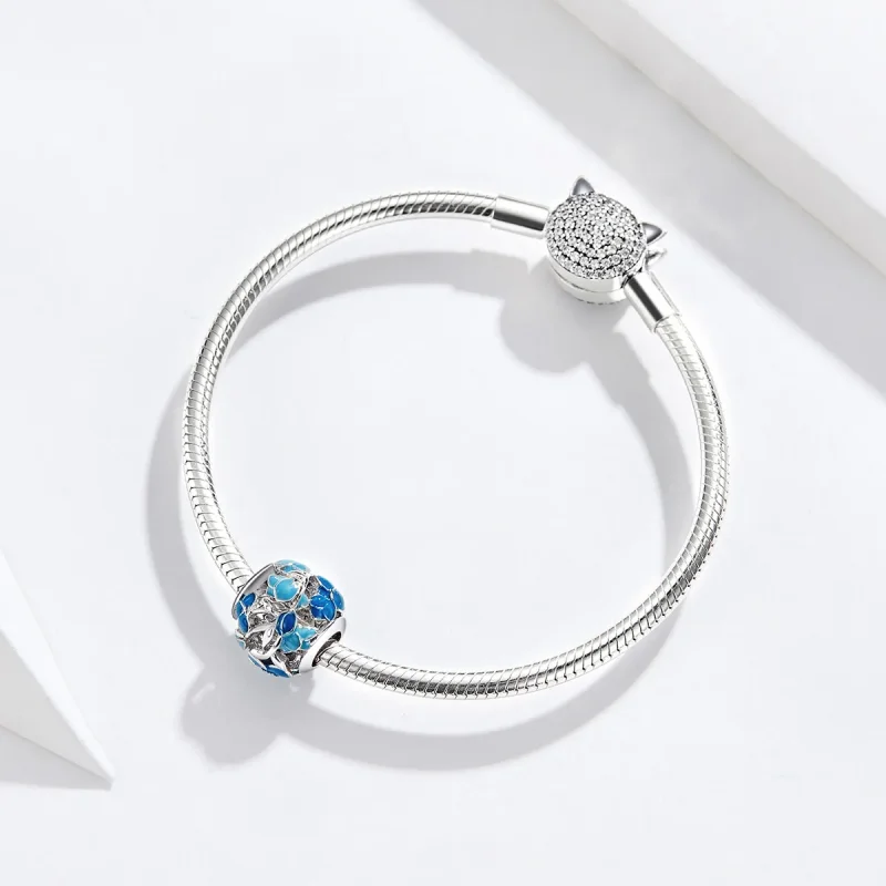 (imagine pentru) Charm-ul Blooming All The Way în stilul Pandora - BSC087 - Vizualizare 3