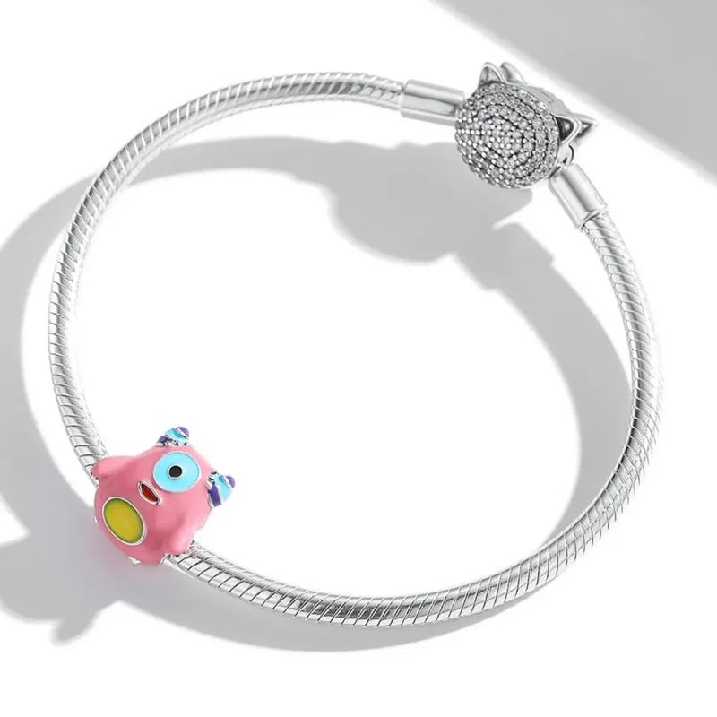 (imagine pentru) Charm ul de tip Pandora stil Monstru cu un ochi - SCC2057 - Vizualizare 3