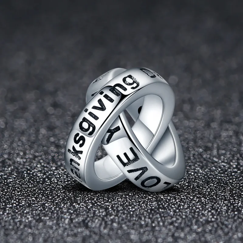 (imagine pentru) Charm-ul Grateful to You în stil Pandora - SCC227 - Vizualizare 2