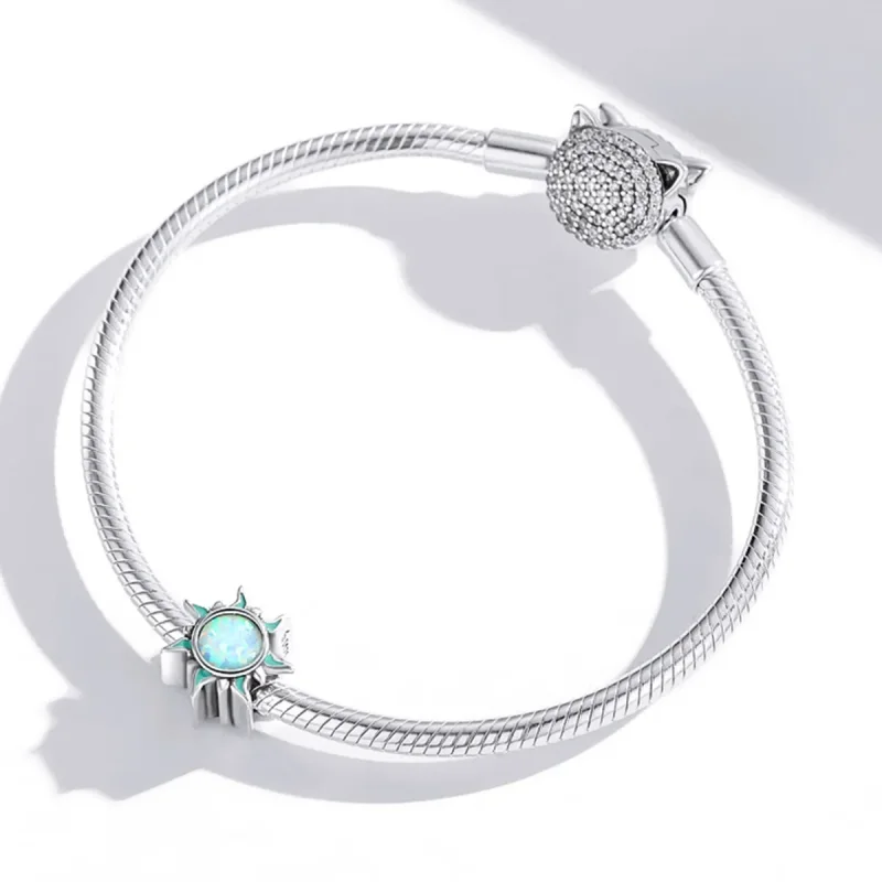 (imagine pentru) Charm-ul mic cu soare de opal în stil Pandora - BSC509 - Vizualizare 4
