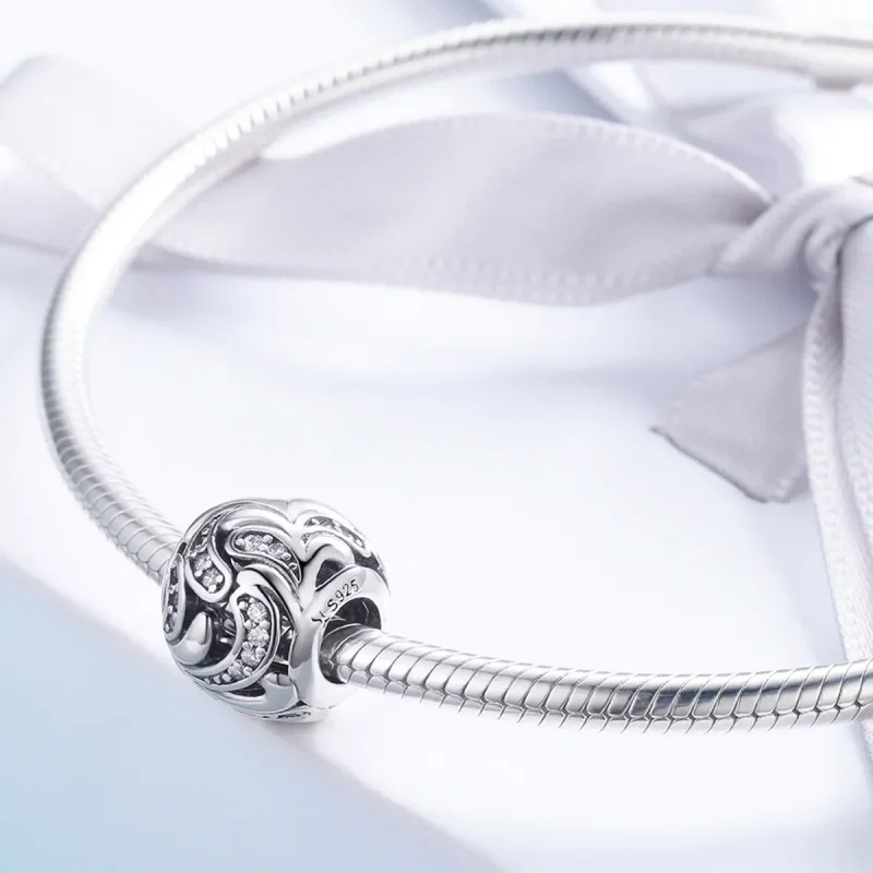 (imagine pentru) Charm-ul în stil Pandora, Tender Bloom - SCC742 - Vizualizare 3