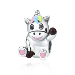 (imagine pentru) Charma drăguță în stilul Pandora cu unicorn - BSC041