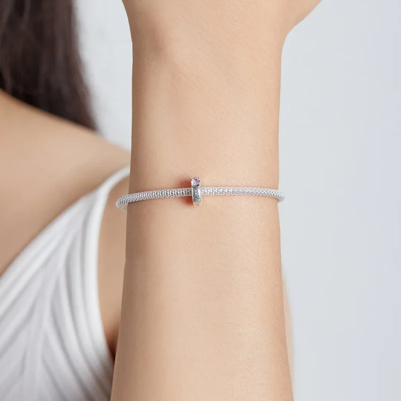 (imagine pentru) Charma Spacer de stil Pandora Forever - SCC1984 - Vizualizare 5