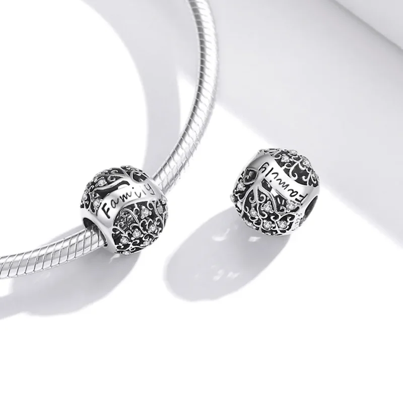 (imagine pentru) Charma stil Pandora cu arbore genealogic - BSC489 - Vizualizare 4