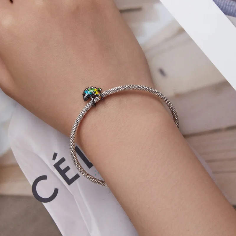 (imagine pentru) Charma stil Pandora cu cameleon - BSC694 - Vizualizare 6