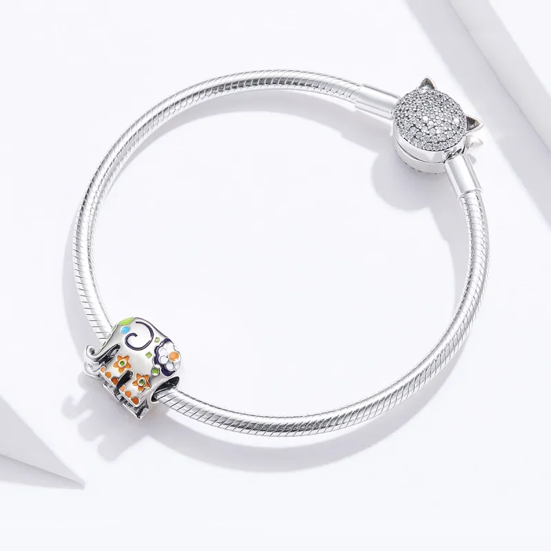 (imagine pentru) Ciondanel Pandora stil Elefant Fericit - BSC095 - Vizualizare 2