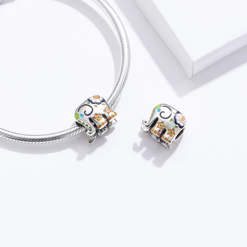 (imagine pentru) Ciondanel Pandora stil Elefant Fericit - BSC095 - Vizualizare 4