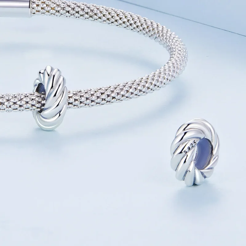 (imagine pentru) Ciondanel Twist Tip Spacer stil Pandora - BSC698 - Vizualizare 4