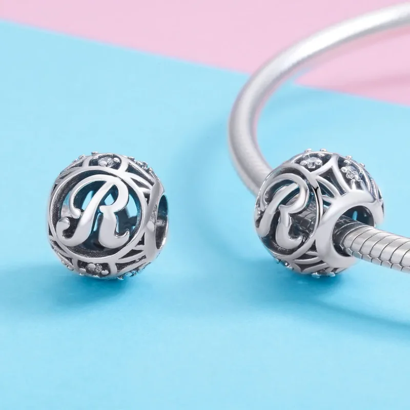 (imagine pentru) Ciondanelul Pandora cu litera-R - SCC738-R - Vizualizare 3