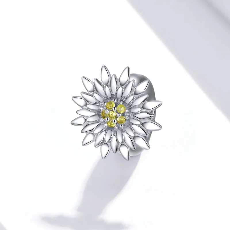 (imagine pentru) Pandantiv stil Pandora cu floare-soare - SCC1765 - Vizualizare 2