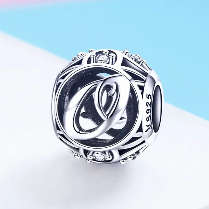 (imagine pentru) Pandora - Medalion stil Pandora cu litera "O" - SCC738-O - Vizualizare 2