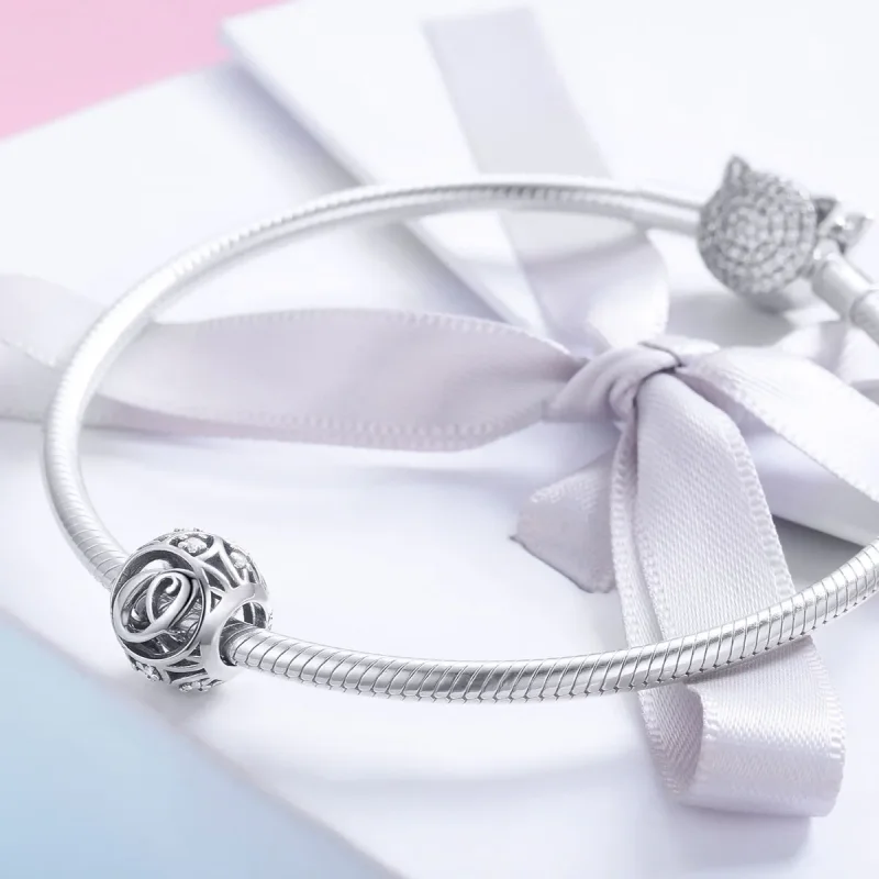 (imagine pentru) Pandora - Medalion stil Pandora cu litera "O" - SCC738-O - Vizualizare 4
