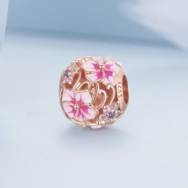 (imagine pentru) Pandora Stil Amuletă Sakura Roz - BSC643 - Vizualizare 2
