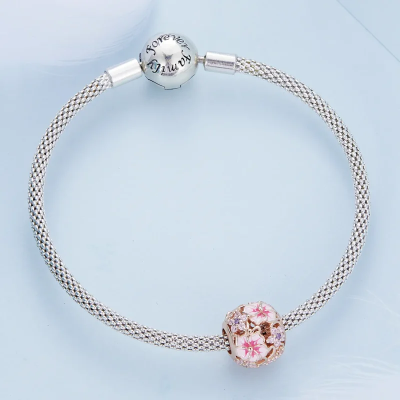 (imagine pentru) Pandora Stil Amuletă Sakura Roz - BSC643 - Vizualizare 4
