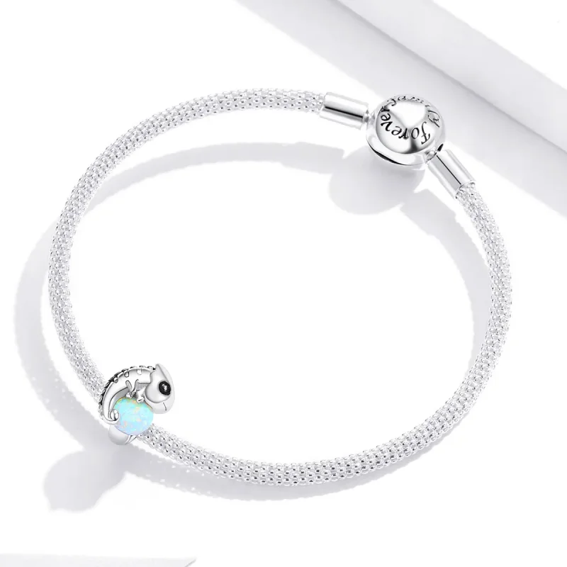 (imagine pentru) Pandora Stil Amuzant Pandantiv Cameleon - BSC254 - Vizualizare 3