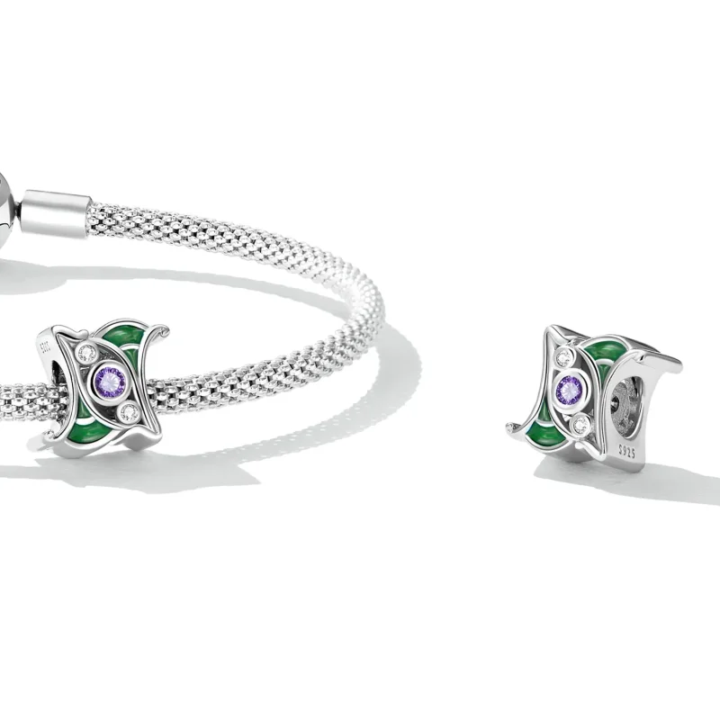(imagine pentru) Pandora Stil Artă Farmec Spacer Zirconiu Mov - SCC2294 - Vizualizare 4