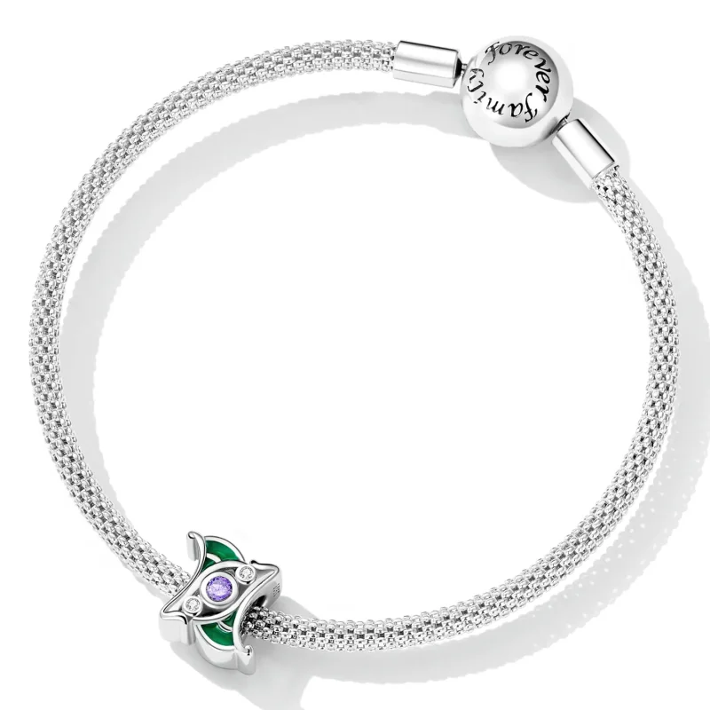 (imagine pentru) Pandora Stil Artă Farmec Spacer Zirconiu Mov - SCC2294 - Vizualizare 5