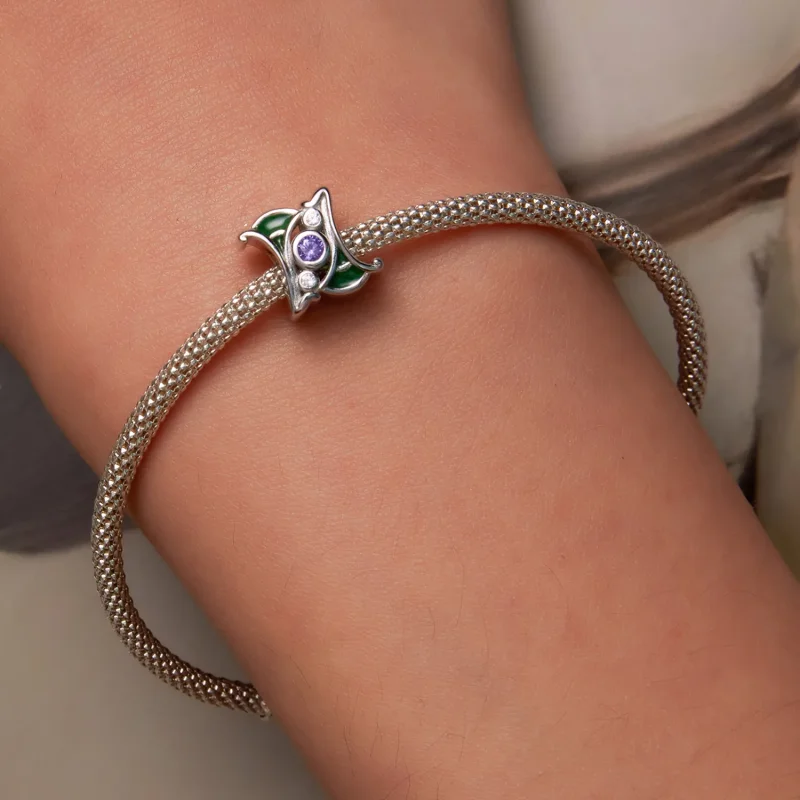(imagine pentru) Pandora Stil Artă Farmec Spacer Zirconiu Mov - SCC2294 - Vizualizare 6