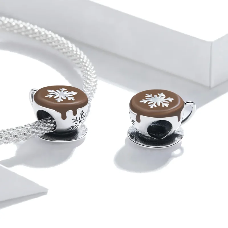 (imagine pentru) Pandora Stil Breloc Cafea de Iarnă - BSC361 - Vizualizare 4