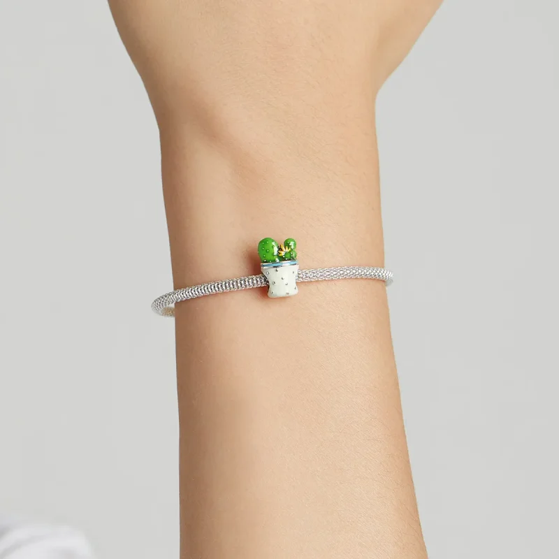 (imagine pentru) Pandora Stil Cactus Pot Amulet - SCC2019 - Vizualizare 5
